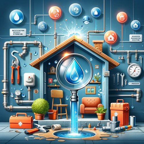 Sistema integrato di rilevazione di perdite d'acqua in casa