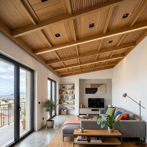 Controsoffitto in legno: una alternativa al cartongesso per conferire personalità ai locali.